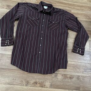Vintage 90s Western Cowboy Key Snap Shirt